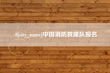 沅江中国消防救援队报名