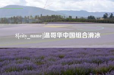 沅江温哥华中国组合滑冰