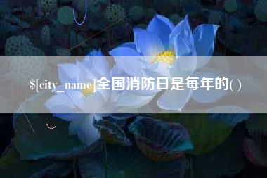 沅江全国消防日是每年的( )