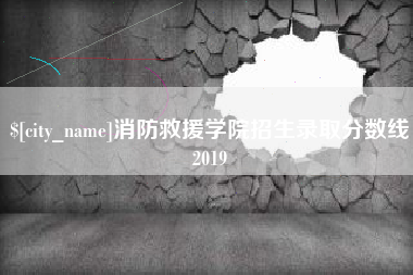 沅江消防救援学院招生录取分数线2019