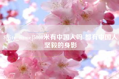 沅江5000米有中国人吗-都有中国人坚毅的身影