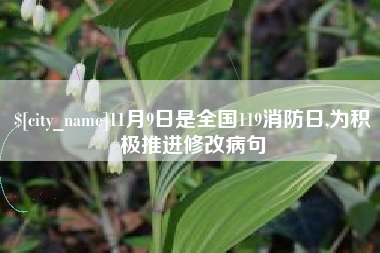 沅江11月9日是全国119消防日,为积极推进修改病句
