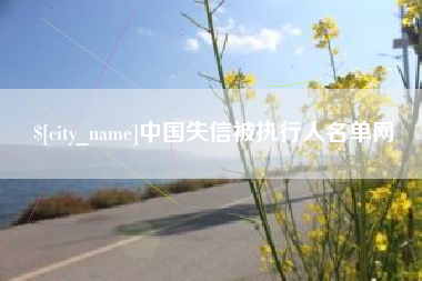 沅江中国失信被执行人名单网