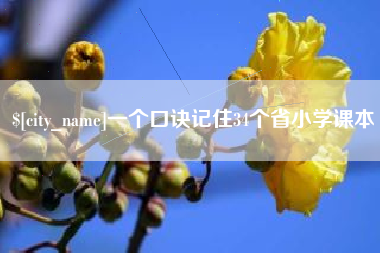 沅江一个口诀记住34个省小学课本