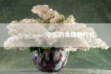 沅江中国的金牌有几名
