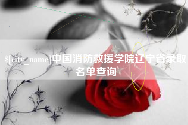 沅江中国消防救援学院辽宁省录取名单查询