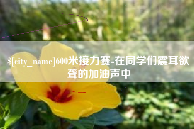 沅江600米接力赛-在同学们震耳欲聋的加油声中