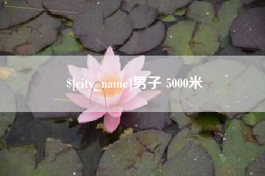 沅江男子 5000米
