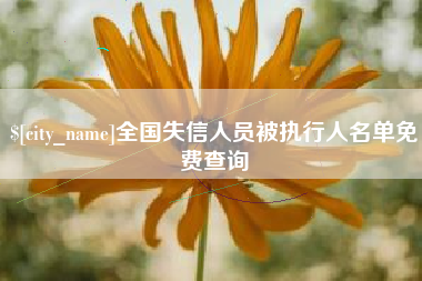 沅江全国失信人员被执行人名单免费查询
