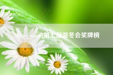 沅江第七届亚冬会奖牌榜