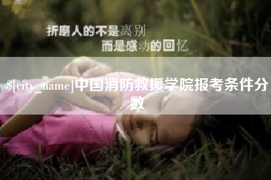 沅江中国消防救援学院报考条件分数