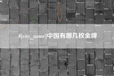 沅江中国有哪几枚金牌