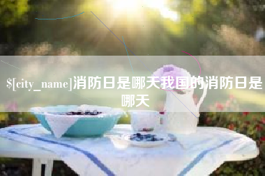 沅江消防日是哪天我国的消防日是哪天