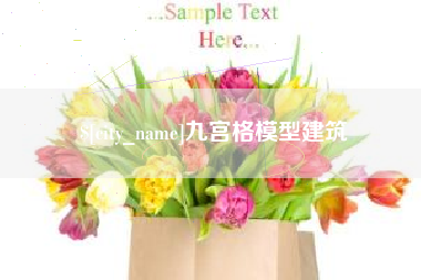 沅江九宫格模型建筑