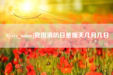 沅江我国消防日是哪天几月几日