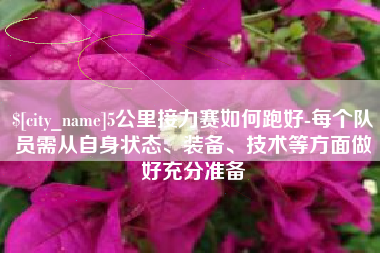 沅江5公里接力赛如何跑好-每个队员需从自身状态、装备、技术等方面做好充分准备