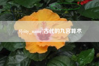 沅江古代的九宫算术