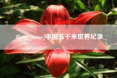 沅江中国五千米世界纪录