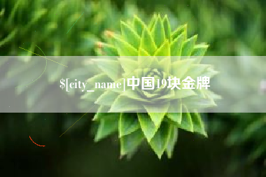 沅江中国19块金牌