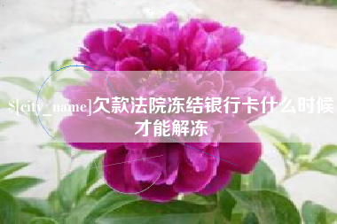 沅江欠款法院冻结银行卡什么时候才能解冻