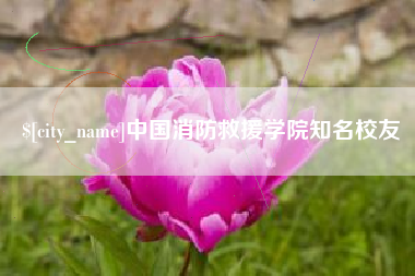 沅江中国消防救援学院知名校友