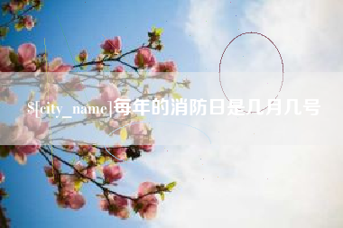 沅江每年的消防日是几月几号