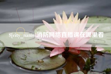 沅江消防网络直播课在哪里看