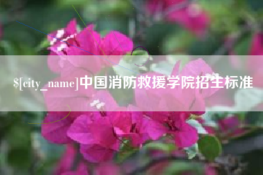 沅江中国消防救援学院招生标准