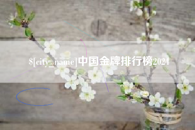 沅江中国金牌排行榜2024