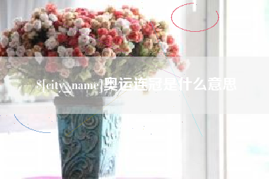 沅江奥运连冠是什么意思